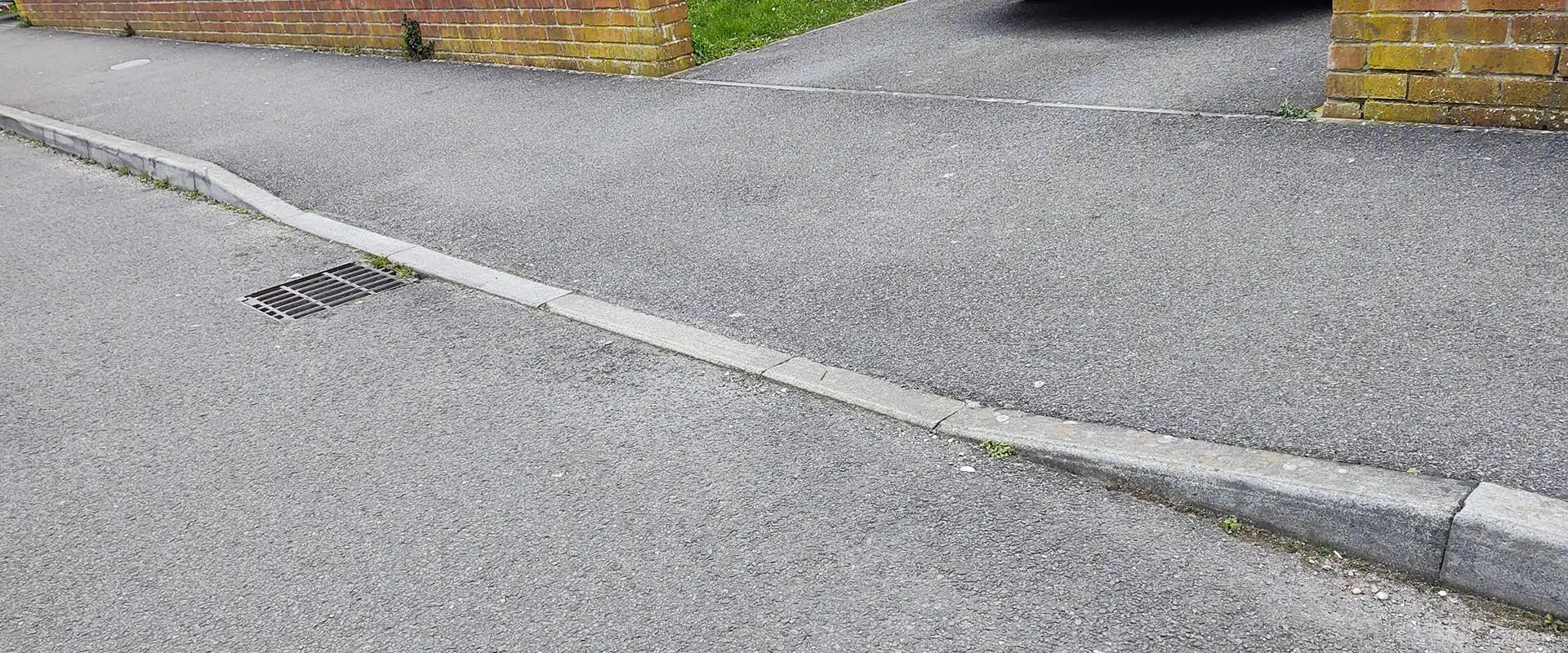 Dropped kerb installation